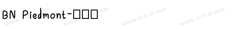 BN Piedmont字体转换